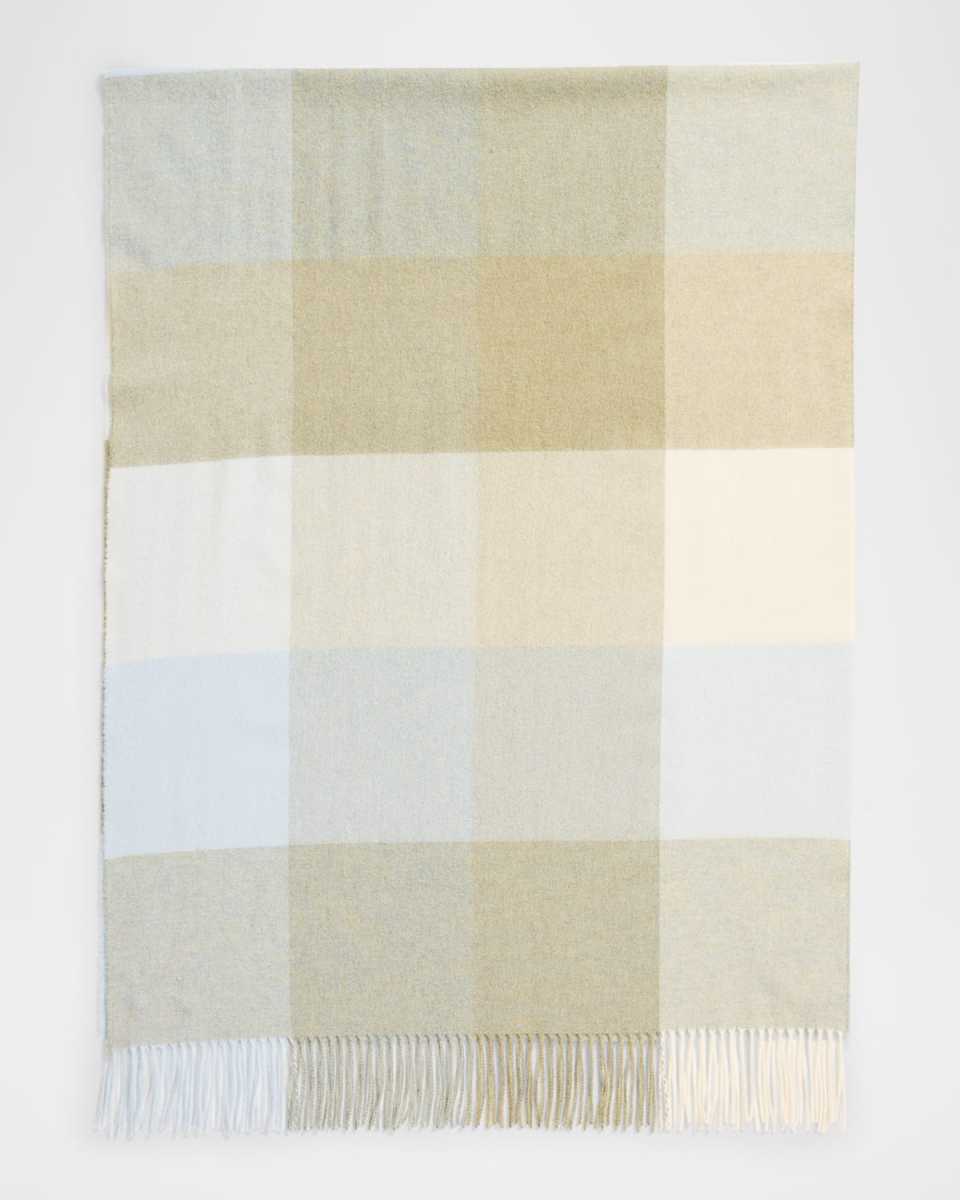 Cashmere Check-Print Scarf